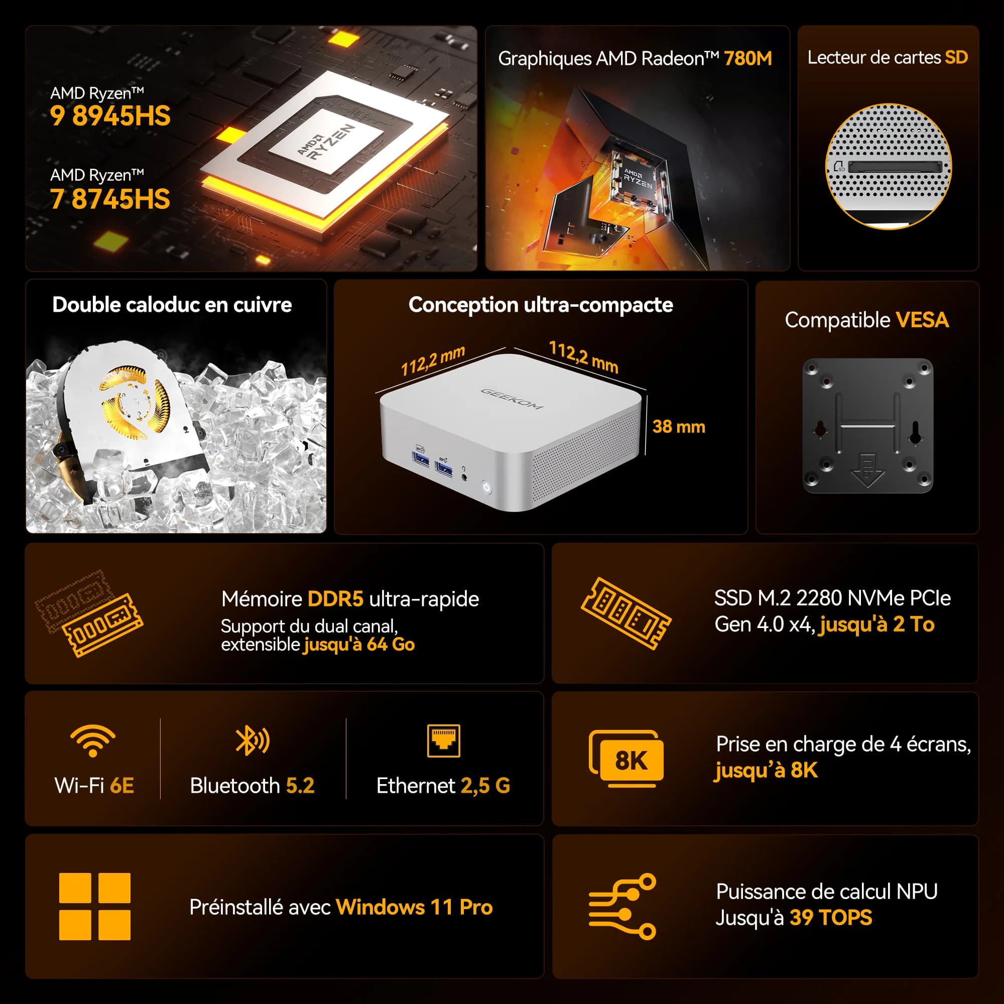 GEEKOM A8 Mini PC
