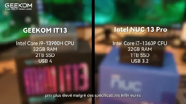 GEEKOM IT13 VS Intel Nuc 13 Pro