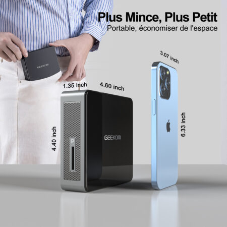 GEEKOM Mini PC MiniAir 11 La comparaison avec téléphone portable