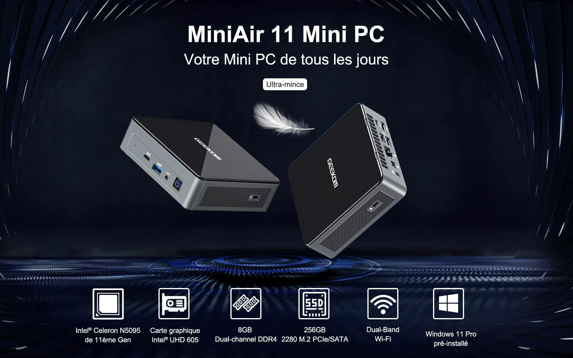 GEEKOM MiniAir-11- Votre Mini PC de tous les jours