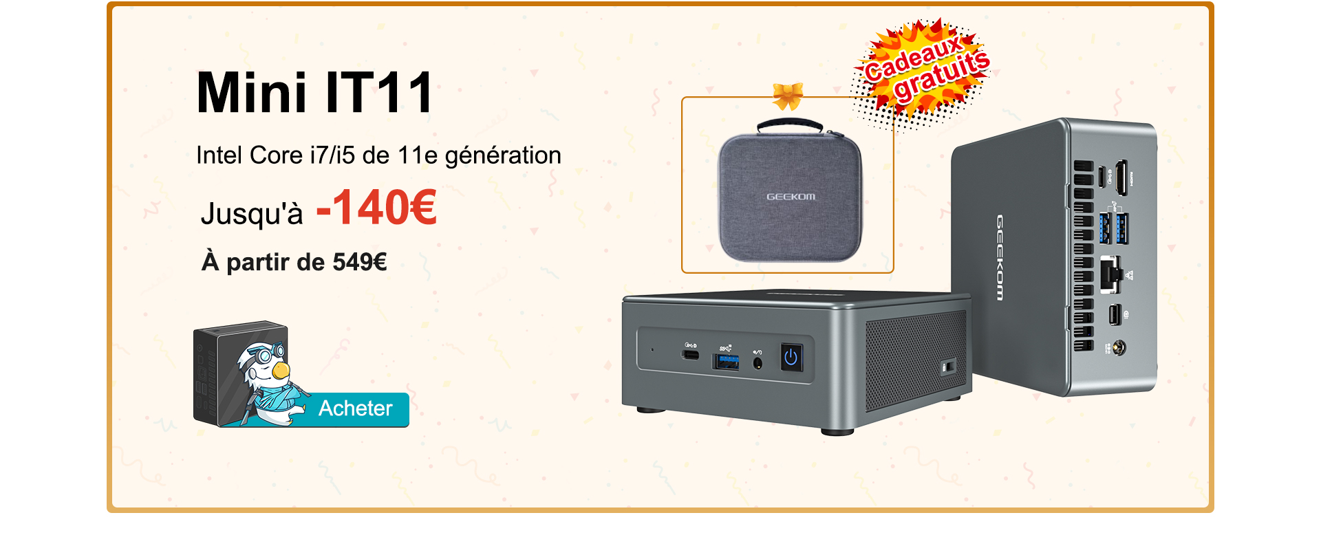 GEEKOM Mini-PC Mini IT11