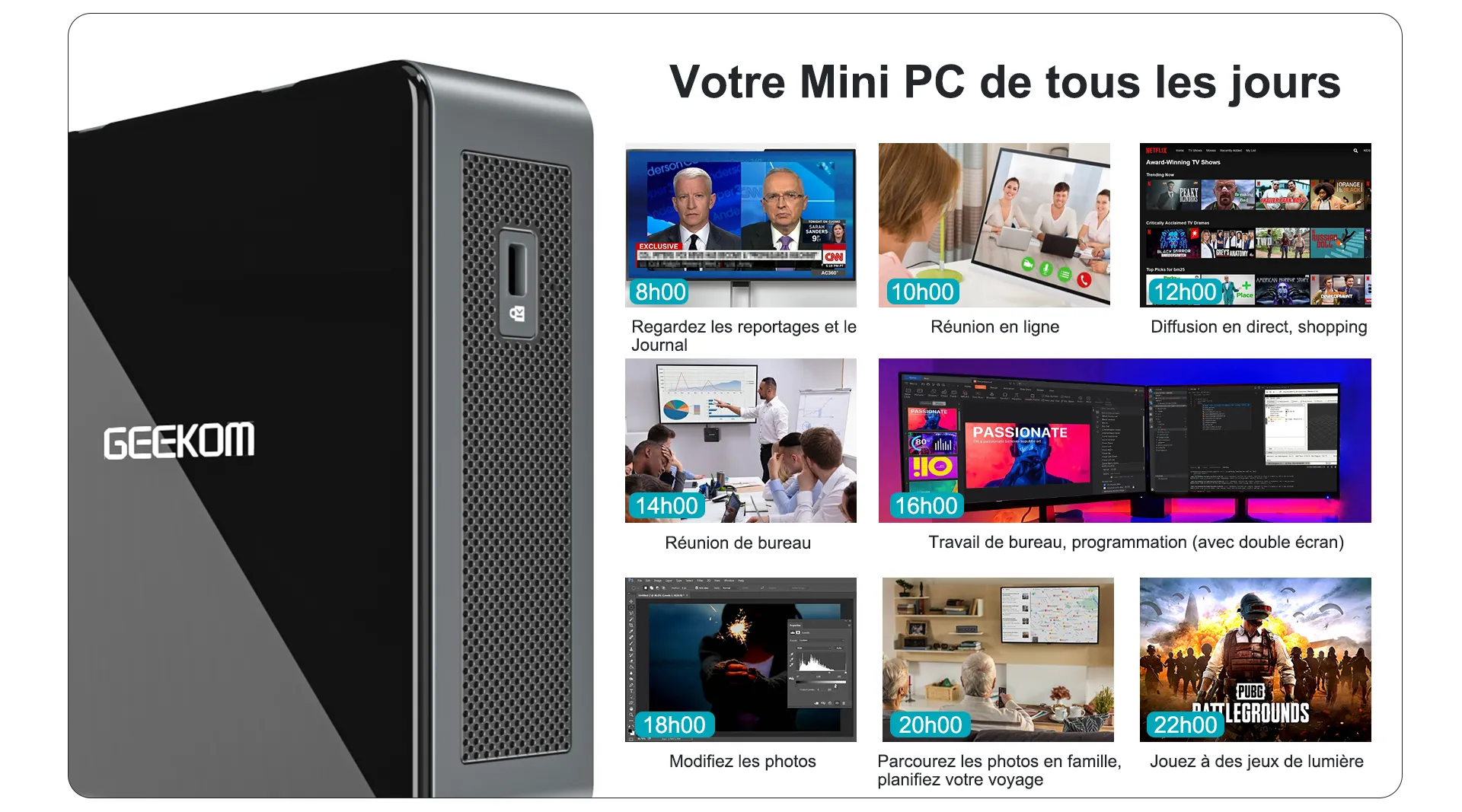 GEEKOM MiniAir 11 Intel Celeron Votre Mini PC de tous les jours
