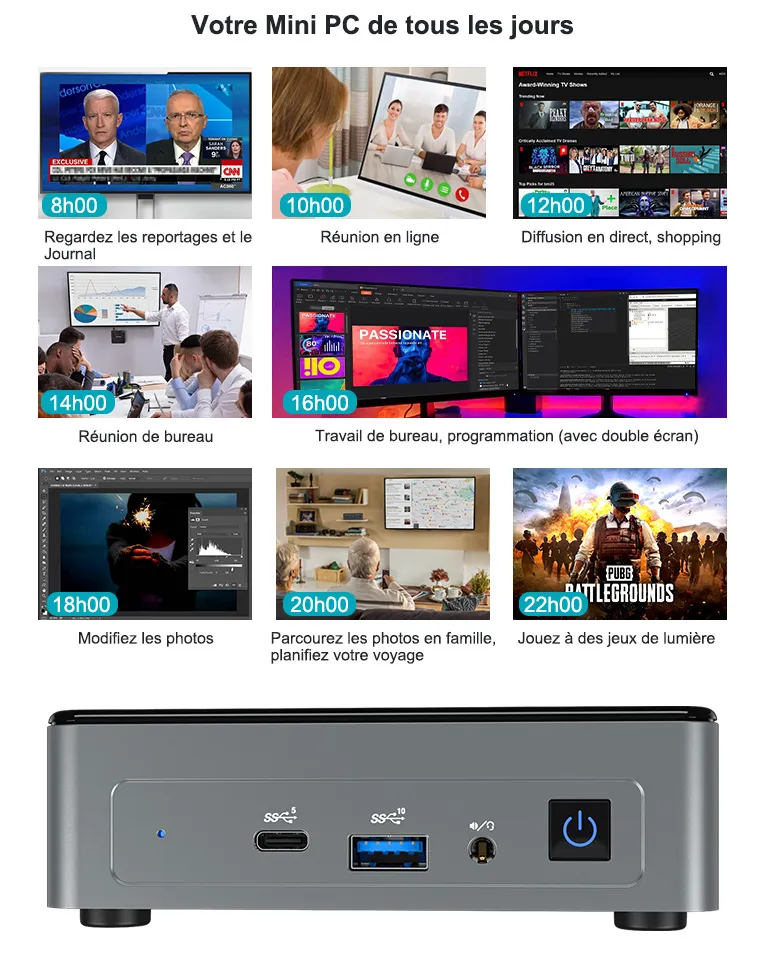 GEEKOM MiniAir 11 Mini PC N5095 Votre Mini PC de tous les jours