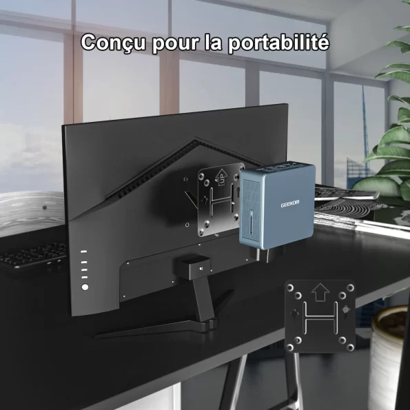 GEEKOM Mini PC Mini IT12 portabilité