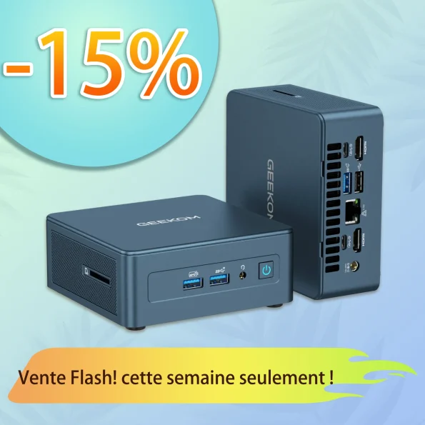 GEEKOM IT12 Édition 2025 Mini PC avec Intel® Core™ i5-12450H, i7-1280P ou i9-12900HK de 12e génération
