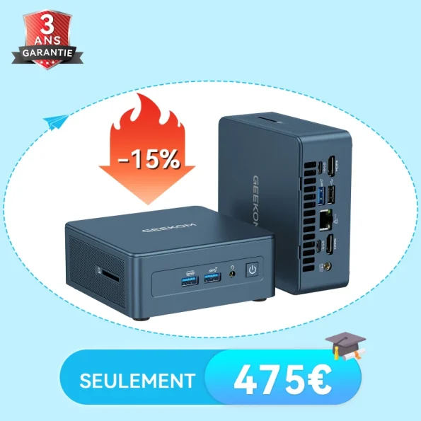GEEKOM IT12 Mini PC avec Intel® Core™ i5-12450H