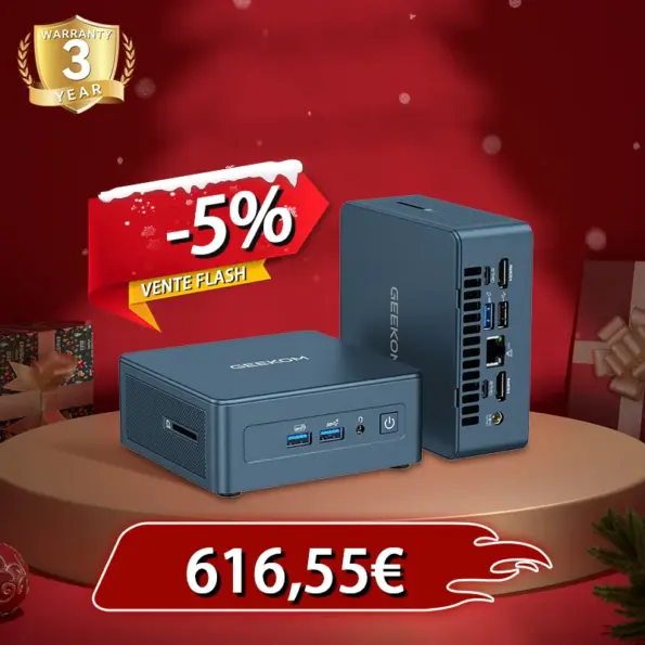 GEEKOM IT12 Édition 2025 Mini PC avec Intel® Core™ i7-1280P