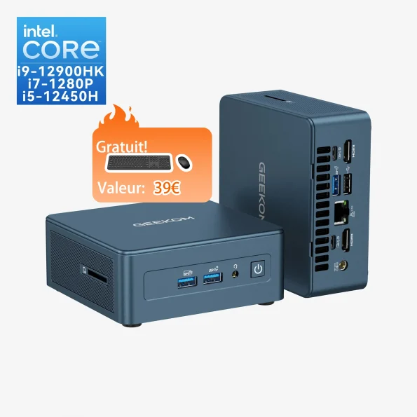 GEEKOM IT12 Édition 2025 Mini PC avec Intel® Core™ i5-12450H/i7-1280P/i9-12900HK de 12e génération
