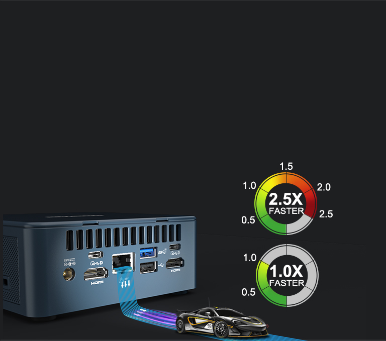 GEEKOM MINI PC MINI IT12 les fentes