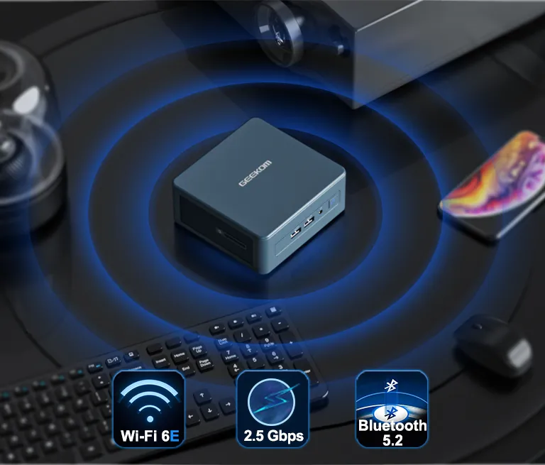 GEEKOM MINI PC MINI IT12 connectivité