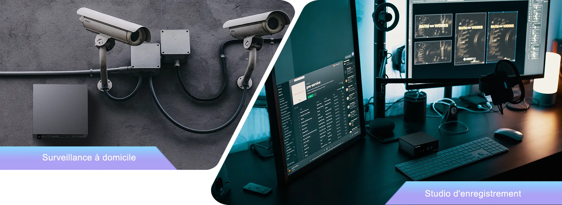 GEEKOM AS 5 Mini PC surveilliance et studio