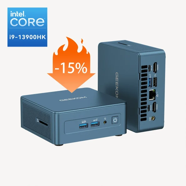 GEEKOM IT13 2025 Edition Mini-PC avec Intel® Core™ i9-13900HK de 13ème Génération