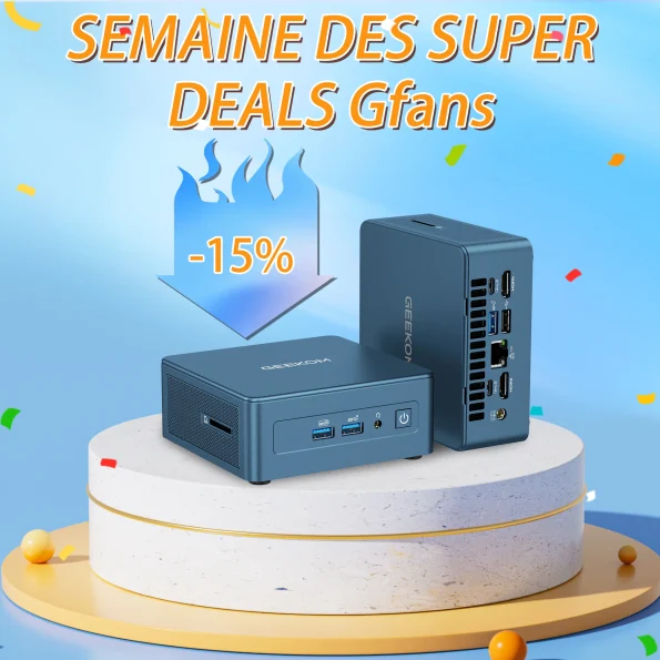 GEEKOM IT13 2025 Edition Mini-PC avec Intel® Core™ i9-13900HK de 13ème Génération