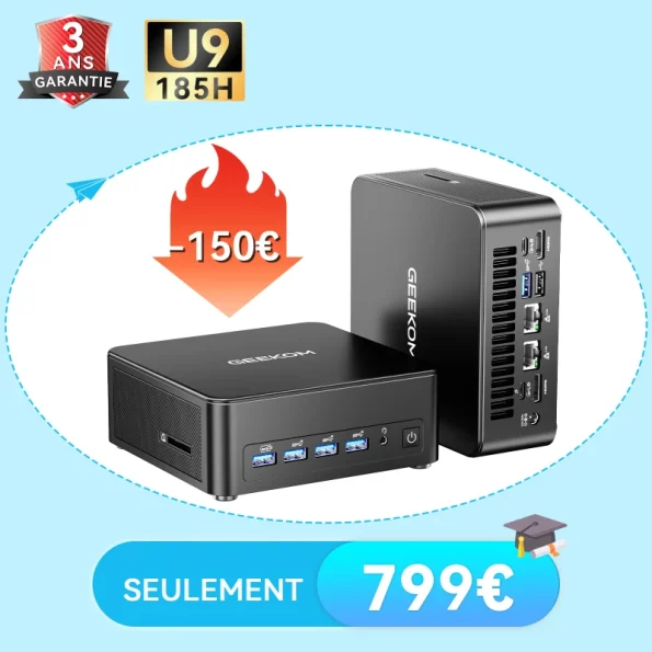 GEEKOM IT13 Max Mini PC avec Intel® Core™ Ultra 9 185H