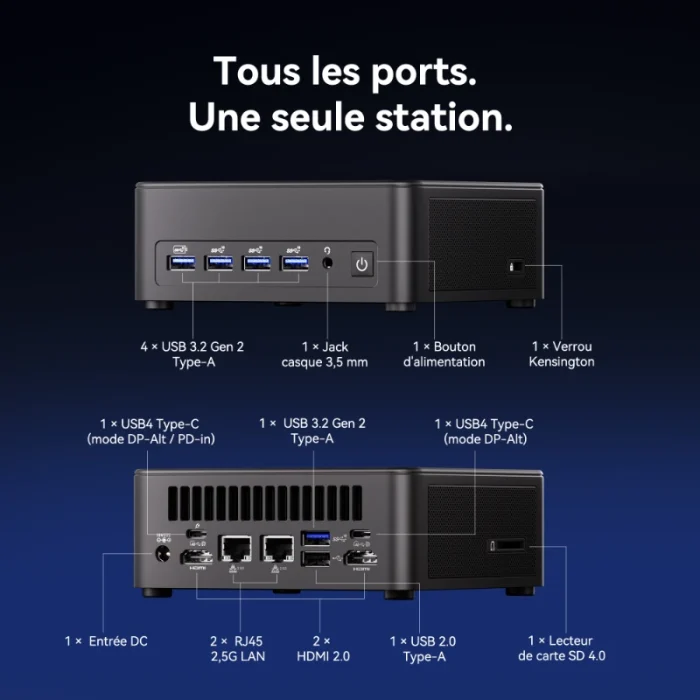 GEEKOM IT13 Max – Mini PC Intel Core Ultra 9 185H | Wi-Fi 7, 4