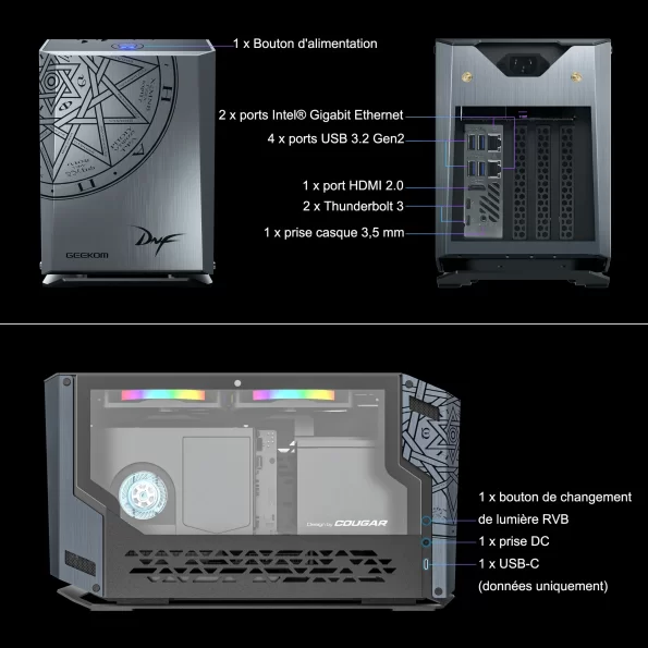 GEEKOM Mini pc MINI FUN9 les ports