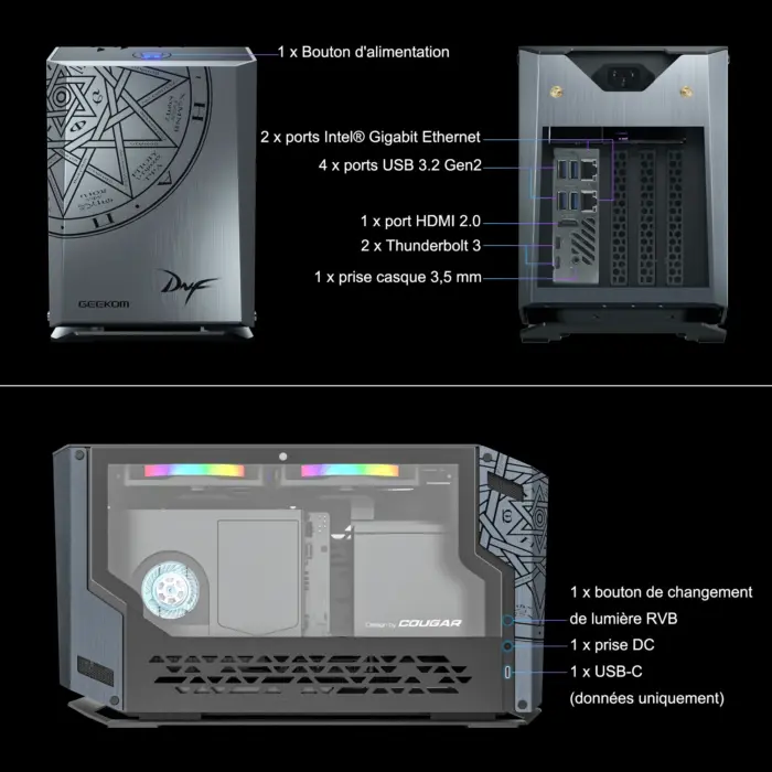 GEEKOM Mini pc MINI FUN9 les ports