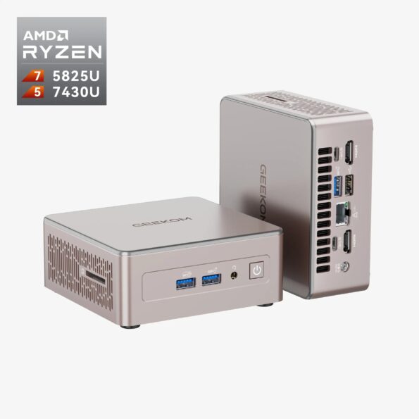 GEEKOM A5 Mini PC avec AMD Ryzen™ 5 7430U ou Ryzen™ 7 5825U