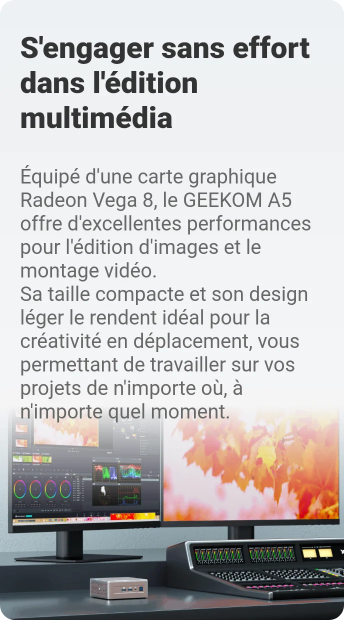 GEEKOM A5 multimédia