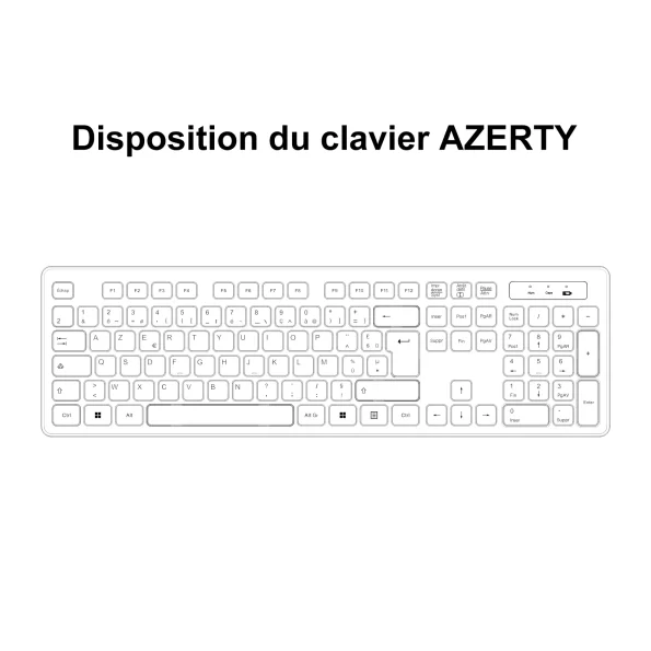 GEEKOM KM disposition du clavier
