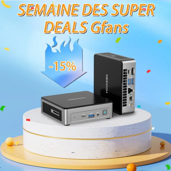 GEEKOM Mini Air12 Mini-PC avec Intel Alder Lake N150 de 12ème Génération