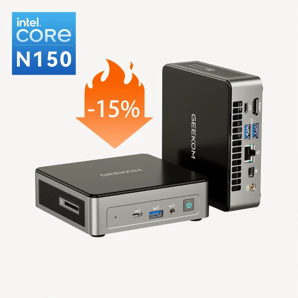 GEEKOM Mini Air12 Mini-PC avec Intel Alder Lake N150 de 12ème Génération