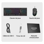 GEEKOM GKM disposition AZERTY