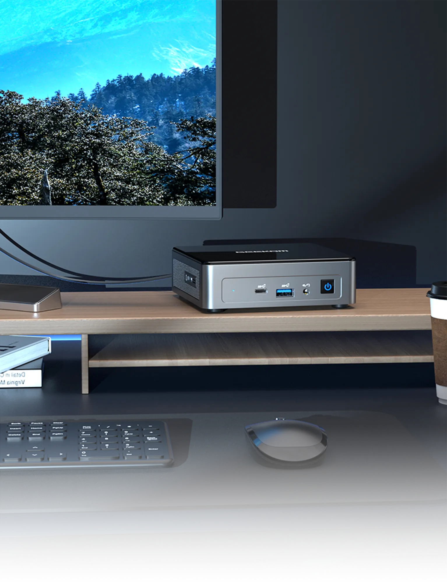 GEEKOM Mini Air 12 Mini-PC avec Intel Alder Lake N100 de 12 ème Génération