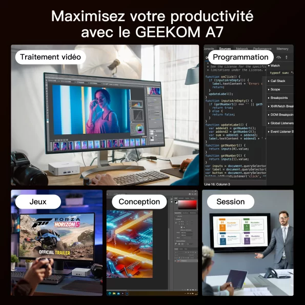Maximisez votre productivité avec le GEEKOM A7