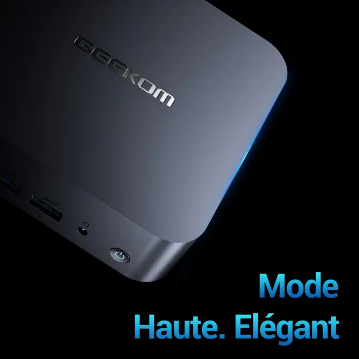 GEEKOM GT12 Pro Mini PC à la mode, haut et élégant