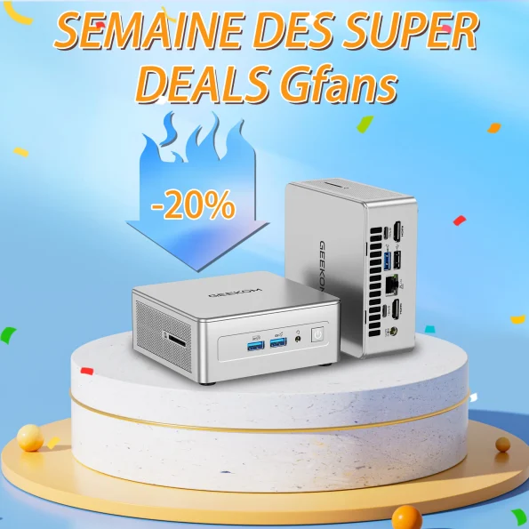 GEEKOM AE8 Mini PC AMD Ryzen 9 8945HS ou Ryzen 7 8845HS