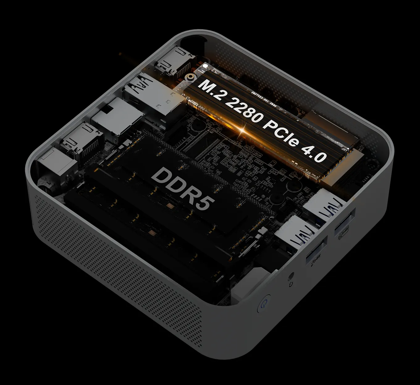 GEEKOM MINI PC A8 produit IMAGE M.2 2280 PCle4.0