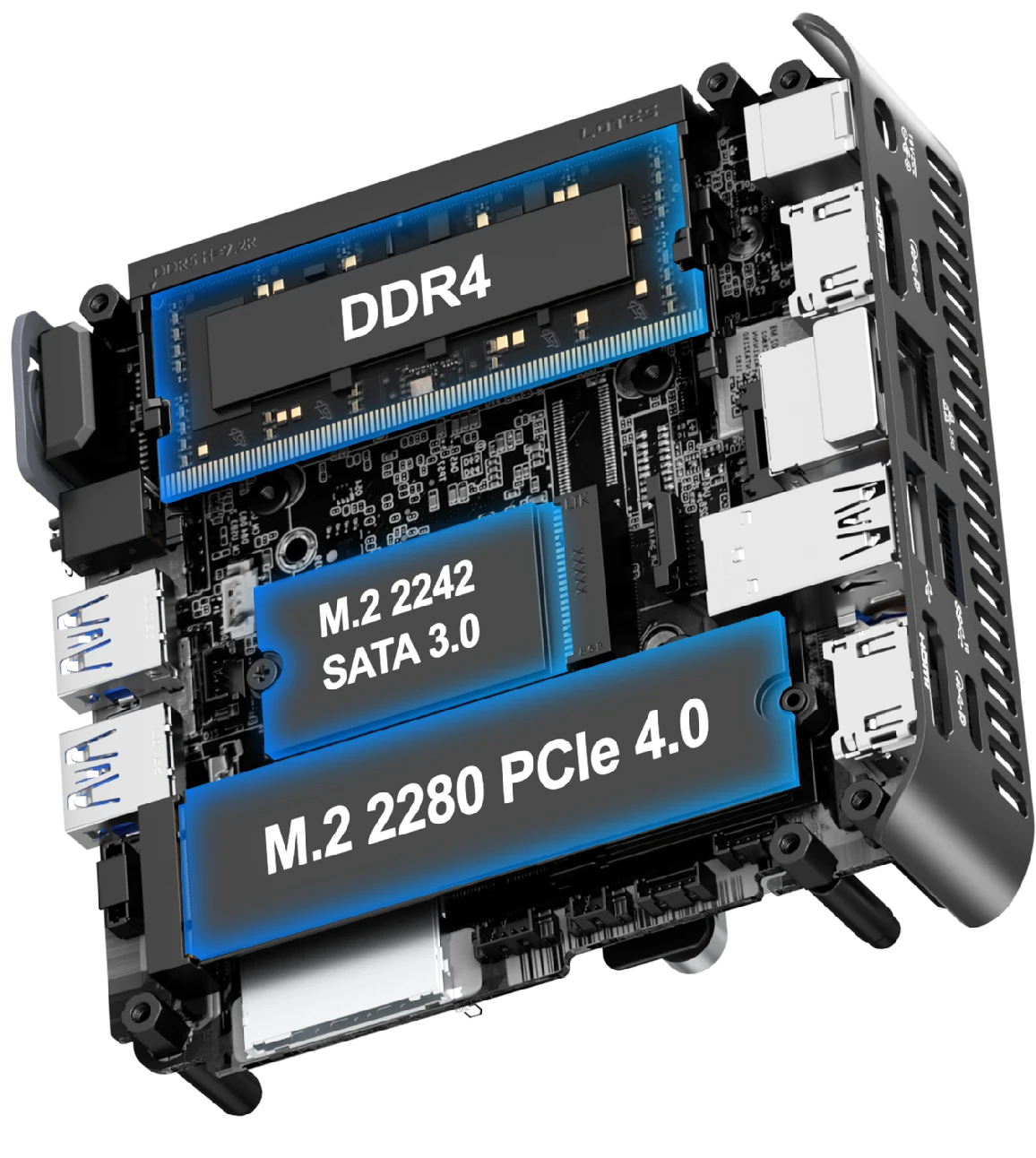 GEEKOM MINI PC GT13PRO Mémoire massive