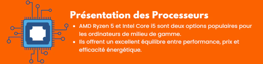 comparaison processeur