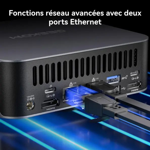 fonctions réseau avancées avec deux ports ethernet