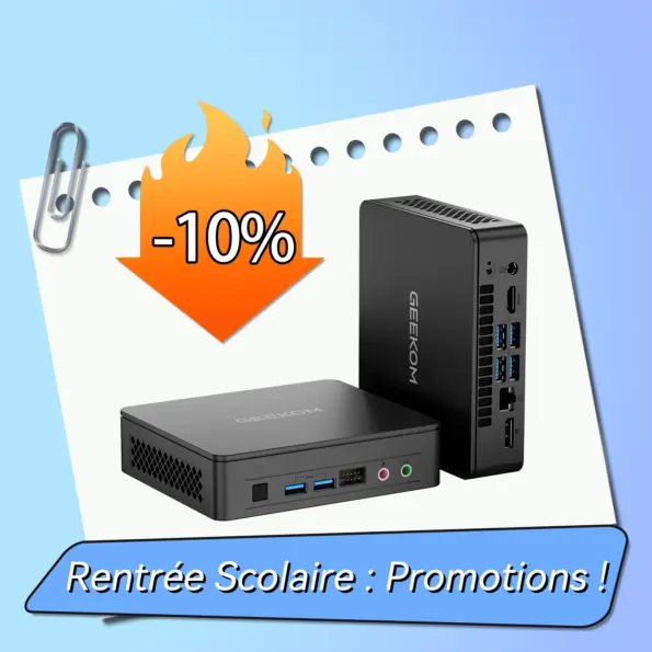 GEEKOM Air12 Lite Mini PC avec Intel® N150 ou N100 de 12e Génération