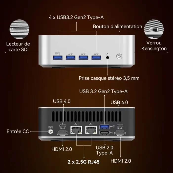 geekom mini pc meilleur mini pc amd ryzen 9 8945hs