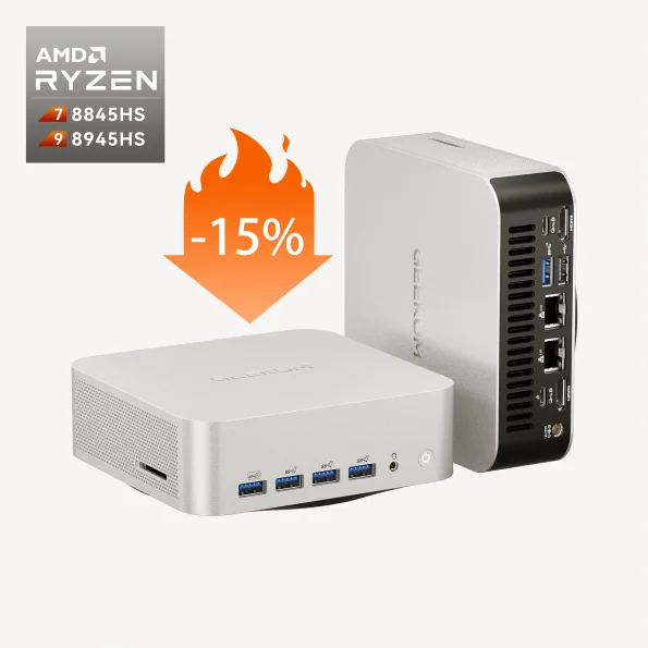 GEEKOM A8 Max Mini PC avec AMD Ryzen™ 9 8945HS ou Ryzen™ 7 8845HS