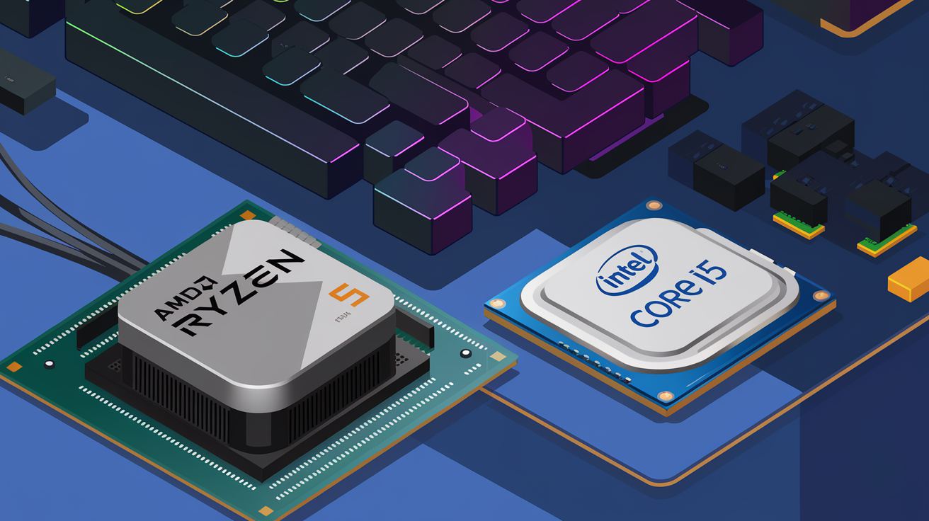 AMD Ryzen 5 vs Intel Core i5 : Processeurs de Gamme Moyenne