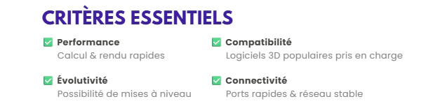 pc portable pour cao 3d
