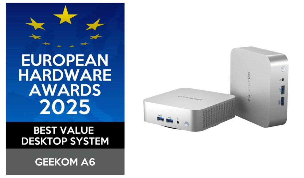 European Hardware Awards 2025 récompense GEEKOM A6