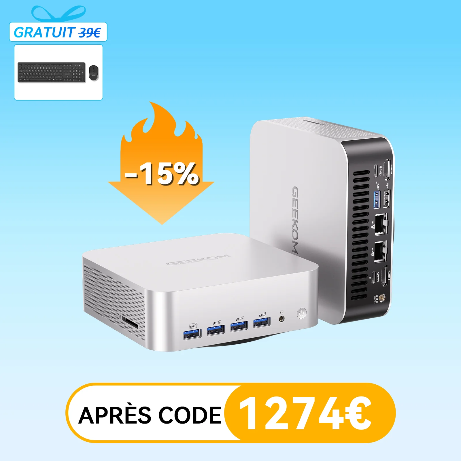 A9 MAX-370-JS GEEKOM A9 Max Mini PC