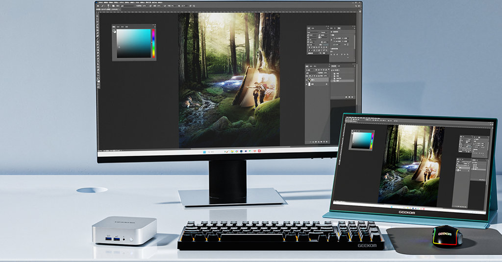Quels ordinateurs pour Retouche Photo geekom a6 mini pc