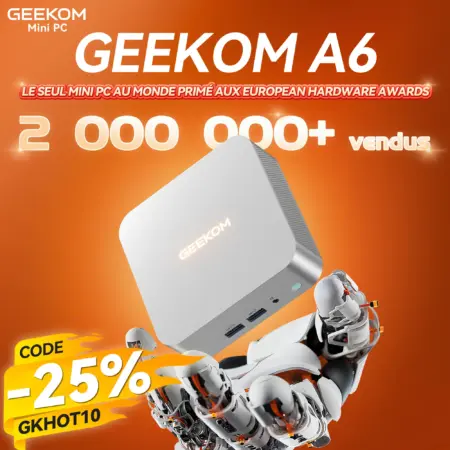 ⚡GEEKOM A6 Mini PC avec AMD Ryzen™ 7 6800