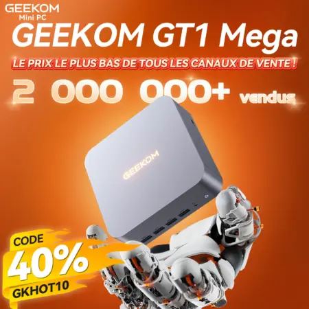 ⚡GEEKOM GT1 Mega Mini PC avec Intel® Core™ Ultra 9 185H ou Ultra 5 125H