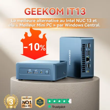 ⚡GEEKOM IT13 Mini PC avec Intel® Core™ i5-13600H ou i9-13900HK
