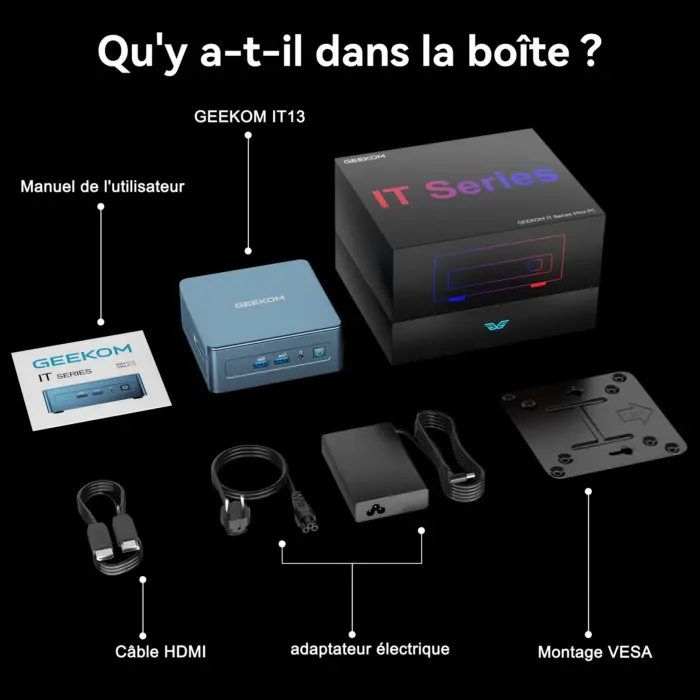 Meilleur Mini PC | Nouveau CPU Intel GEEKOM IT13 2026