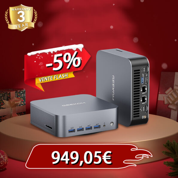 GEEKOM GT2 Mega Mini PC AI avec Intel® Core™ U9-285H