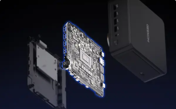 Carte mère au design précis