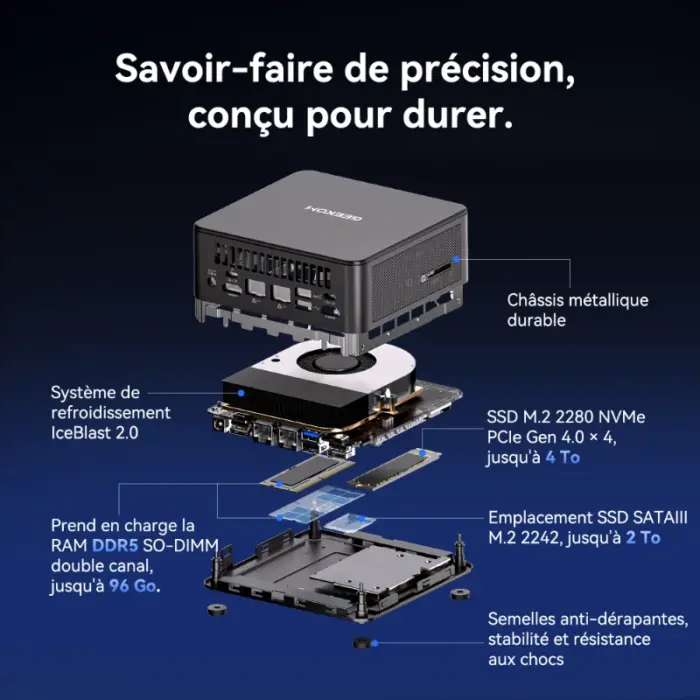 GEEKOM IT13 Max – Mini PC Intel Core Ultra 9 185H | Wi-Fi 7, 4